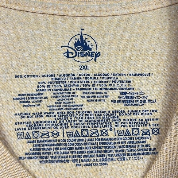 Disney‎ Graphic Tee Short Sleeve Womens Size 2XL Hold That Thought Must Coffee - Picture 3 of 6